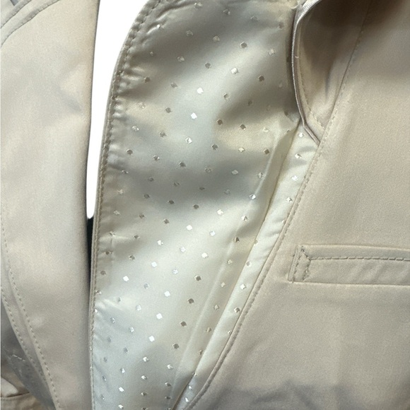 White Black Market,Elegant Cream Women's Blazer with Button Accents - Picture 5 of 12